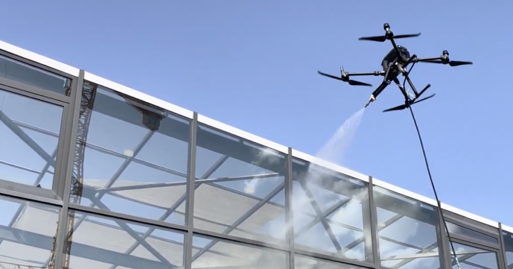 Drone Cleaning Ground System Water Pressure Cleaning